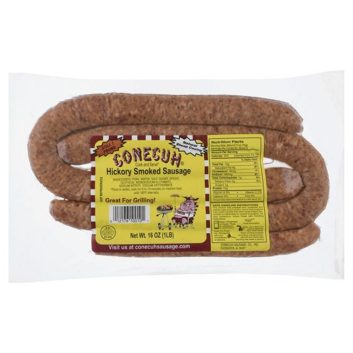 Conecuh Sausage Refrigerated Hickory Smoked Sausage, 16 oz