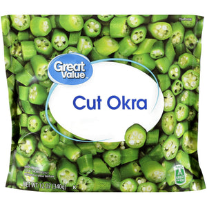 Great Value Frozen Cut Okra, 12 oz