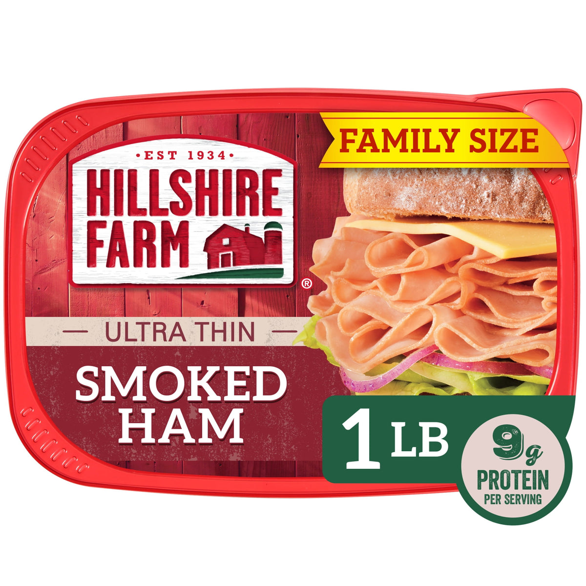 Hillshire Farm Refrigerated Ultra Thin Sliced Smoked Ham Lunchmeat, 16 oz