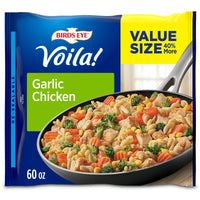 Birds Eye Voila! Garlic Chicken, Frozen Meal, 60 oz. Value Size Bag — package