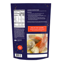 Sea Best Merman’s Revenge Frozen Fresh Seafood Boil, 1.5lb Bag, Snow Crab, Corn on the Cob, Potatoes, Shrimp, Pearl Onions and Spicy Seafood Seasoning — package