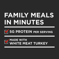 Banquet Homestyle Gravy & Sliced White Meat Turkey, Family Size, Frozen Meal, 26 oz. — package