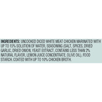 Great Value Garlic and Herb Seasoned Diced Chicken Breast, 2lb (Frozen) — package