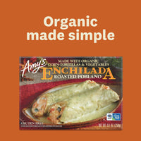 Amy's Frozen Meal, Roasted Poblano Enchilada, Gluten Free Microwave Meal, 9.1 oz — photo 2