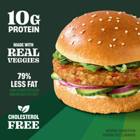 MorningStar Farms Savory Plant Based Garden Veggie Burgers, Vegan, 9.5 oz, 4 Count (Frozen), Regular — photo 2