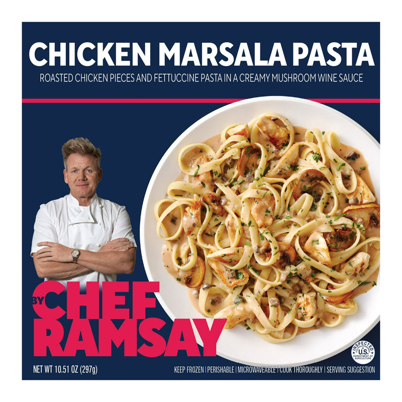 By Chef Ramsay Chicken Marsala Pasta with Roasted Chicken and Fettuccine, 10.51 oz (Frozen) — photo 2