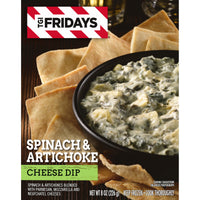 TGI Fridays Spinach & Artichoke Cheese Dip Frozen Snack, 1 Box, for Restaurant-Style Snacking and Hosting, 8 oz — photo 2