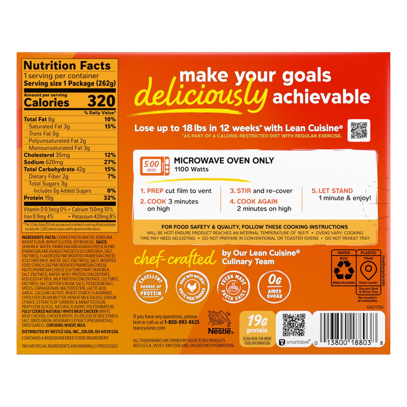 Lean Cuisine Chicken Fettuccine Pasta Frozen Meal, 9.25 oz — photo 2