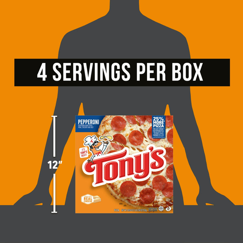 Tony's Pepperoni Pizzeria Style Crust Frozen Pizza, 18.56 oz — photo 2
