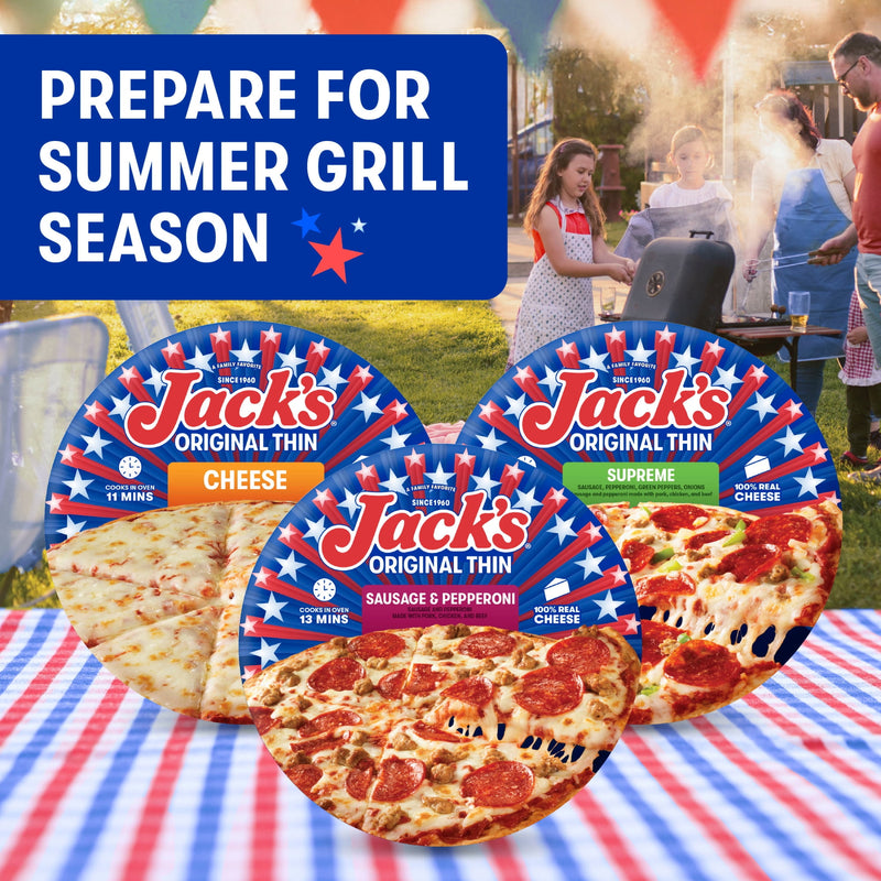 Jack's Frozen Pizza Original Thin Crust Canadian Bacon and Cheese Pizza, 14.9 oz — photo 2