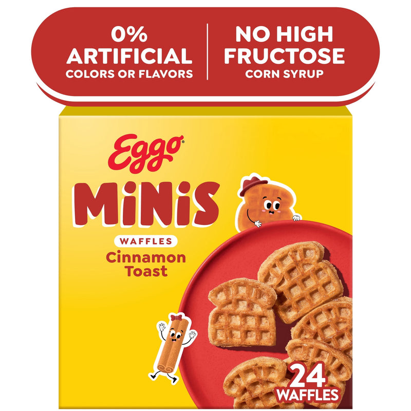Eggo Minis Cinnamon Toast Waffles, Breakfast Food, 25.8 oz, 24 Count (Frozen) — photo 2