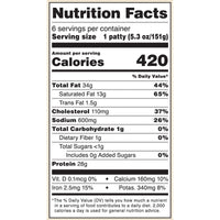 Marketside Cheddar & Bacon Angus Beef 1/3 lb Patties, 2 lb, 6 Count (Frozen) — photo 2