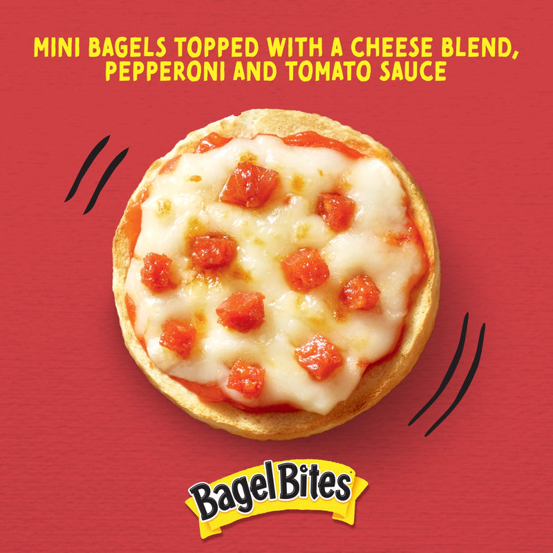 Bagel Bites Mini Pizza Bagel Frozen Snacks, 1 Box, for After-School and Late Night Snacking, Cheese and Pepperoni, No High-Fructose Corn Syrup and No Artificial Flavors, 18 Count — photo 2