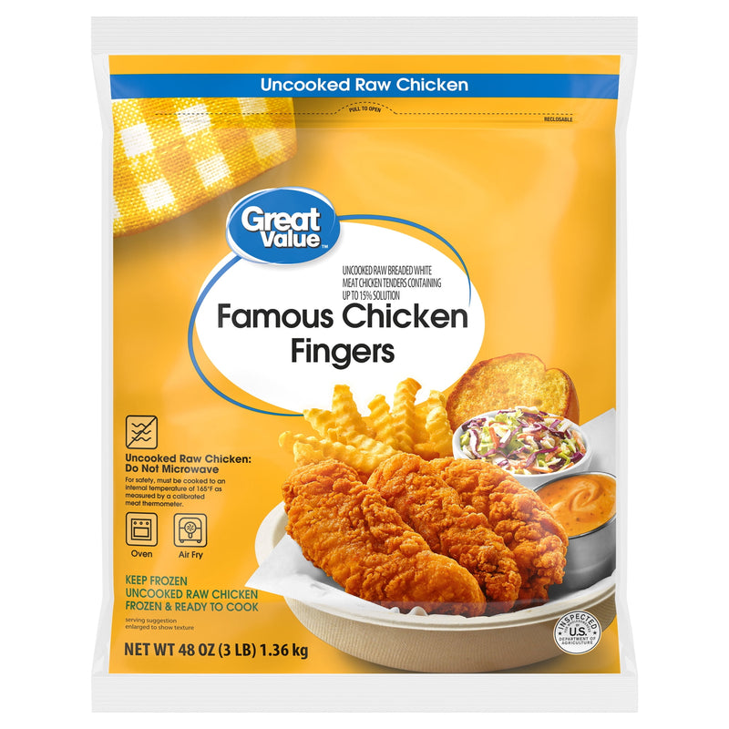 Great Value Famous Chicken Fingers, 3lb (Frozen) — photo 2