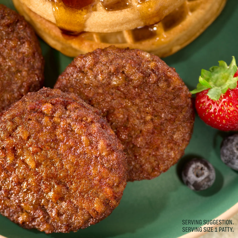 MorningStar Farms Veggie Breakfast Maple Flavored Plant Based Sausage Patties, Vegan Sausage, 8 oz, 6 Count Bag — photo 2
