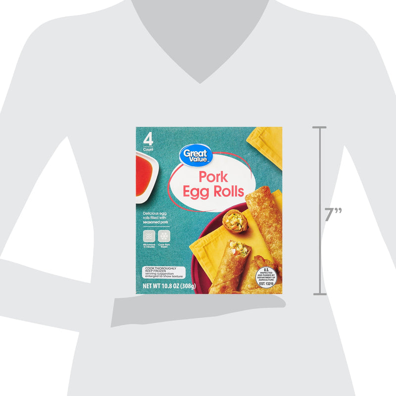 Great Value Pork Egg Rolls, 10.8 oz, 4 Count — photo 2