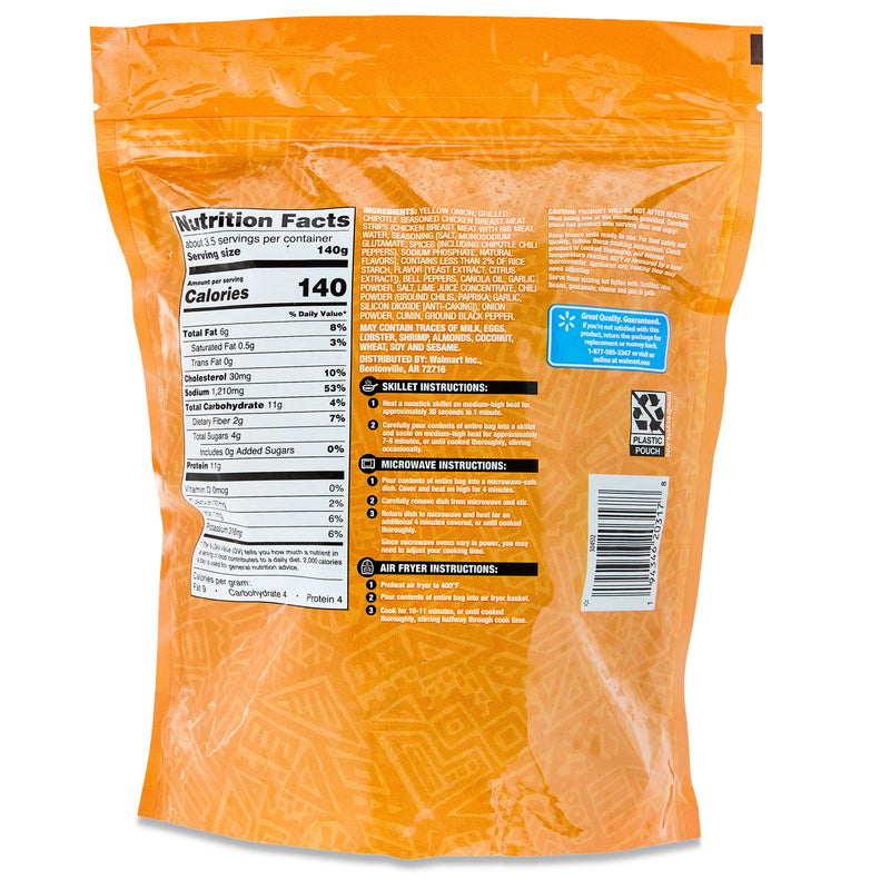 Great Value Chicken Fajitas with Fire Roasted Vegetables, 18 oz (Frozen) — photo 2