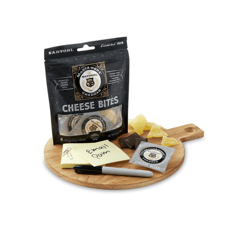 Sartori MontAmoré Cheese Bites, 4.5 oz, Snack Bites, Cheddar Cheese, Refrigerated — photo 2
