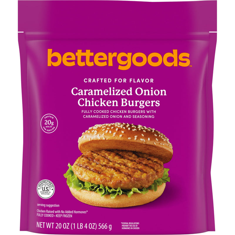 bettergoods Caramelized Onion Chicken Burger, 20 oz (Frozen Fully Cooked) — photo 2