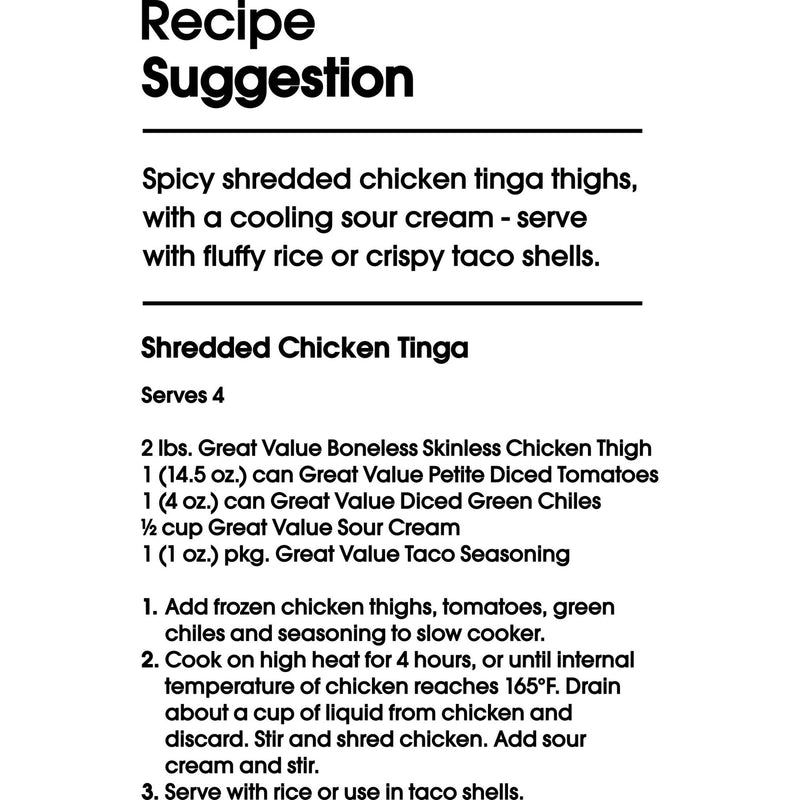 Great Value All Natural Boneless Skinless Chicken Thighs, 3 lb (Frozen) — photo 2