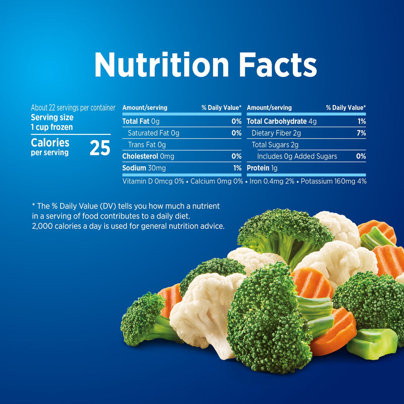 Birds Eye California Blend with Carrots, Broccoli, Cauliflower, Frozen Vegetables, 60 oz. Bag — photo 2