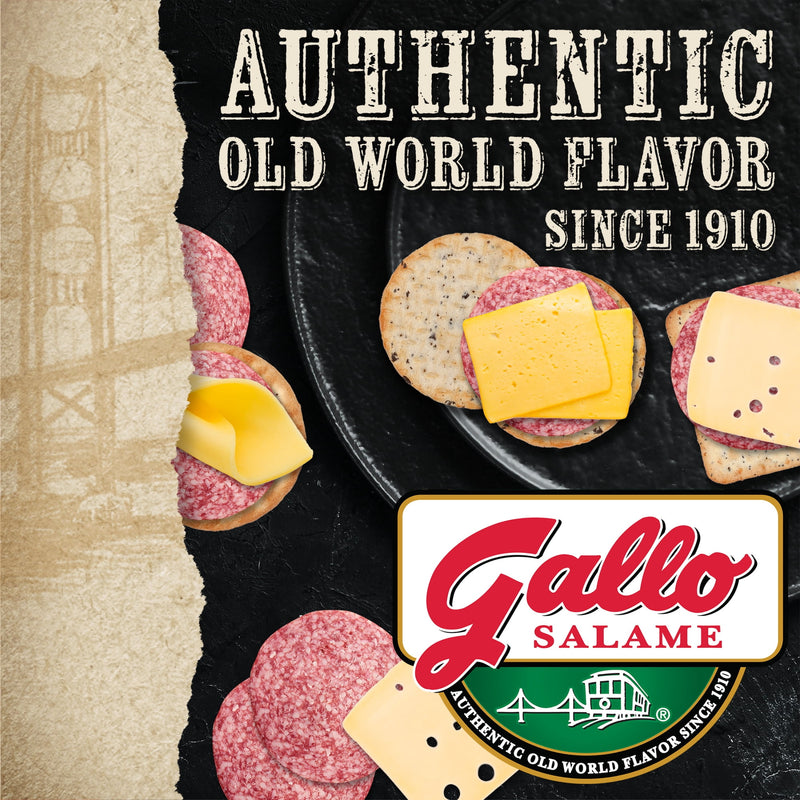 Gallo Salame Deli Thin Sliced Refrigerated, Lunch & Deli Meats, 15.2 oz, Italian Dry Salami, Vacuum Pack — photo 2