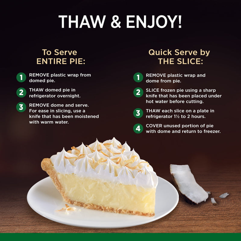 Marie Callender's Coconut Cream Pie, Thaw & Enjoy Frozen Dessert, 30.3 oz. — photo 2