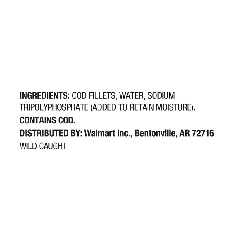 Great Value Wild Caught Skinless Cod Fillets, 2 lb, Bag (Frozen Fish) — photo 2