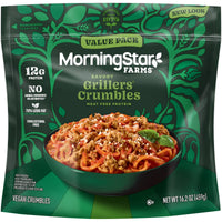 MorningStar Farms Meal Starters Savory Grillers Vegan Crumbles, Meat Free Protein, 16.2 oz Bag — photo 2
