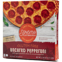 Sonoma Flatbreads Gluten Free Pepperoni, Marinara Sauce, 11.42 oz. (Frozen - Contains: Milk, Soy) — photo 2