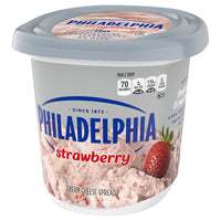 Philadelphia Flavored Cream Cheese Spread, 1 Tub, for Smooth, Spreadable Mornings, Strawberry, No Artificial Preservatives, Flavors or Dyes, 15.5 oz — photo 2