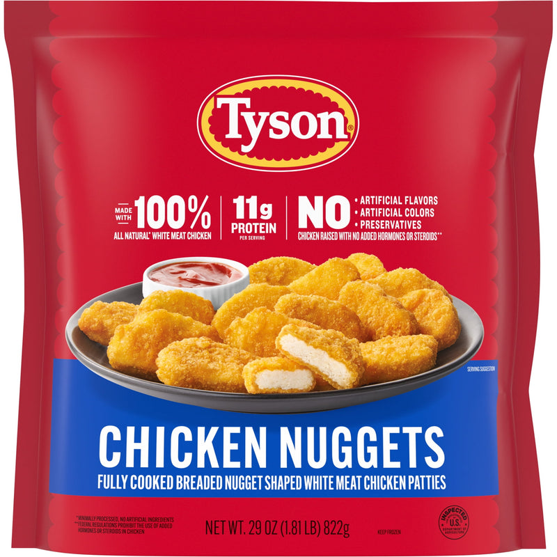 Tyson Frozen White Meat Chicken Nuggets, 29 oz, 11g Protein per Serving (Fully Cooked) — photo 2