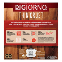 DiGiorno Frozen Pizza Thin Crust Cheese Veggie and Meat Supreme Pizza, 19.1 oz — photo 3
