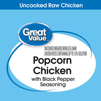 Great Value Black Pepper Popcorn, Ready to Cook Popcorn Chicken, 11g Protein, 3 lb (Frozen) — photo 3