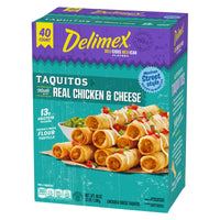 Delimex Chicken and Cheese Taquitos Frozen Snacks, for Easy Snacking and Convenient Meal Solutions, Flour Tortillas, 13g Protein per Serving, 48 oz (1.36kg) — photo 3