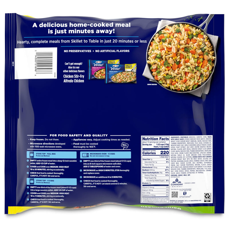 Birds Eye Voila! Garlic Chicken, Frozen Meal, 60 oz. Value Size Bag — photo 3