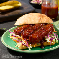 MorningStar Farms Sweet BBQ Plant Based Sauced Riblets, Vegan Meat, 10 oz, 2 Count Box — photo 3