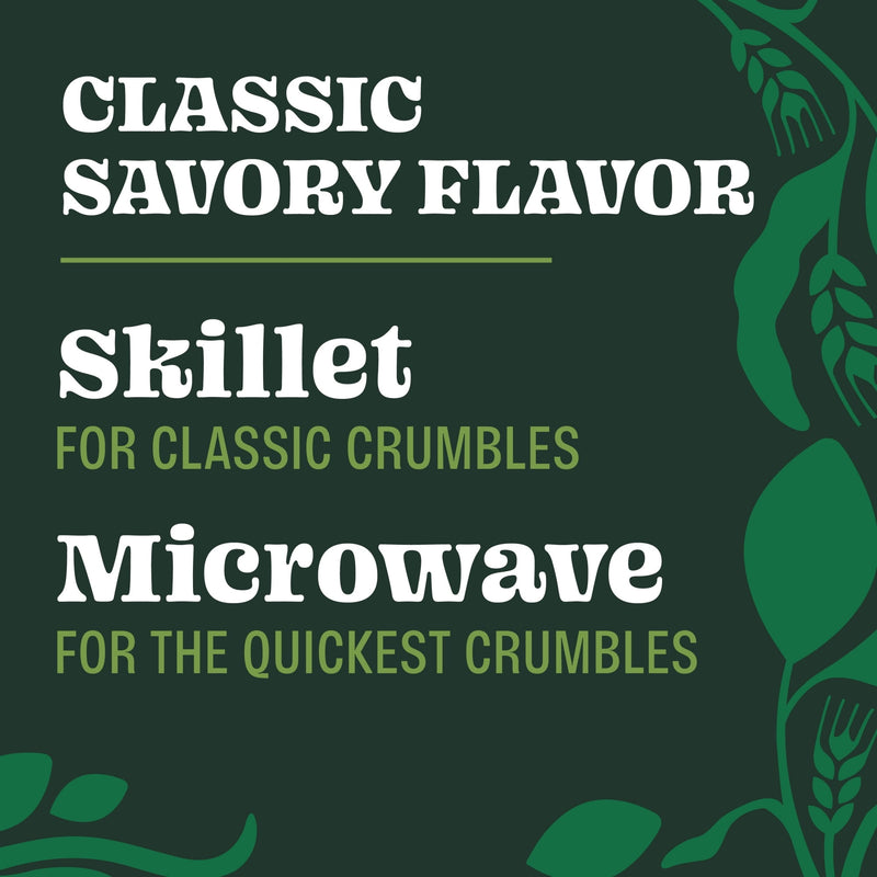 MorningStar Farms Meal Starters Savory Grillers Vegan Crumbles, Meat Free Protein, 16.2 oz Bag — photo 3