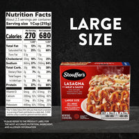 Stouffer’s Classic Lasagna with Meat and Sauce, Large Size, Oven Ready, Frozen Dinners 19 oz — photo 3
