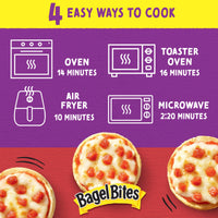 Bagel Bites Mini Pizza Bagel Frozen Snacks, 1 Box, for After-School and Late Night Snacking, Cheese and Pepperoni, No High-Fructose Corn Syrup and No Artificial Flavors, 18 Count — photo 3