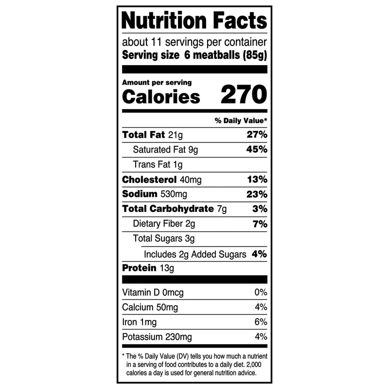 Great Value Fully Cooked Homestyle Meatballs, 32 oz (Frozen) — photo 3