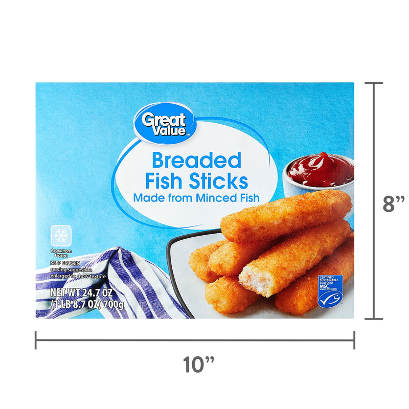 Great Value Breaded Fish Sticks, 24.7 oz, 44 Count — photo 3