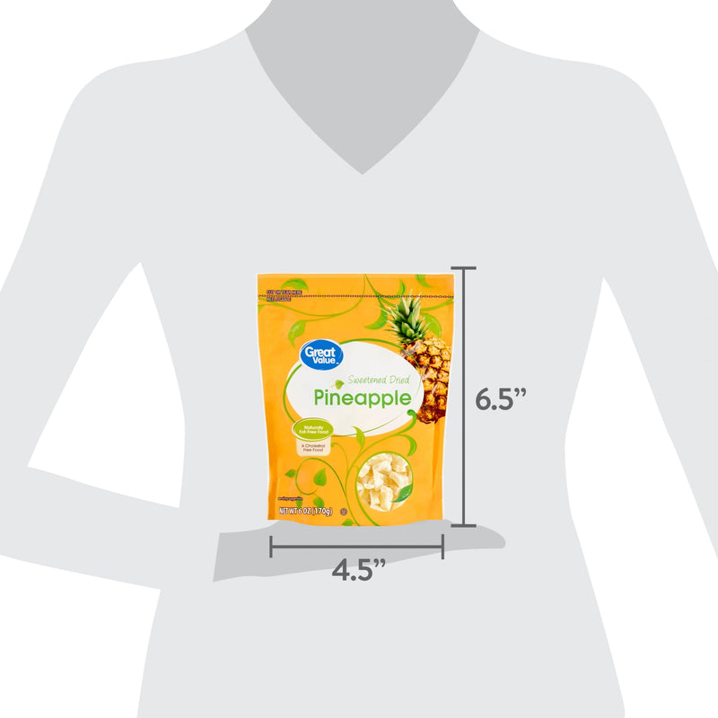 Great Value Sweetened Dried Pineapple, 6 oz — photo 3
