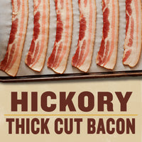 Wright Brand Hickory Real Wood Smoked Thick Cut Sliced Bacon, 24 oz, No Allergens, Refrigerated — photo 3