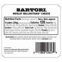 Sartori Merlot BellaVitano Cheese Cubes, Specialty Cheese, Aged Cheese, Fruity, Savory, Wine Soaked Cheese, Refrigerated — photo 3