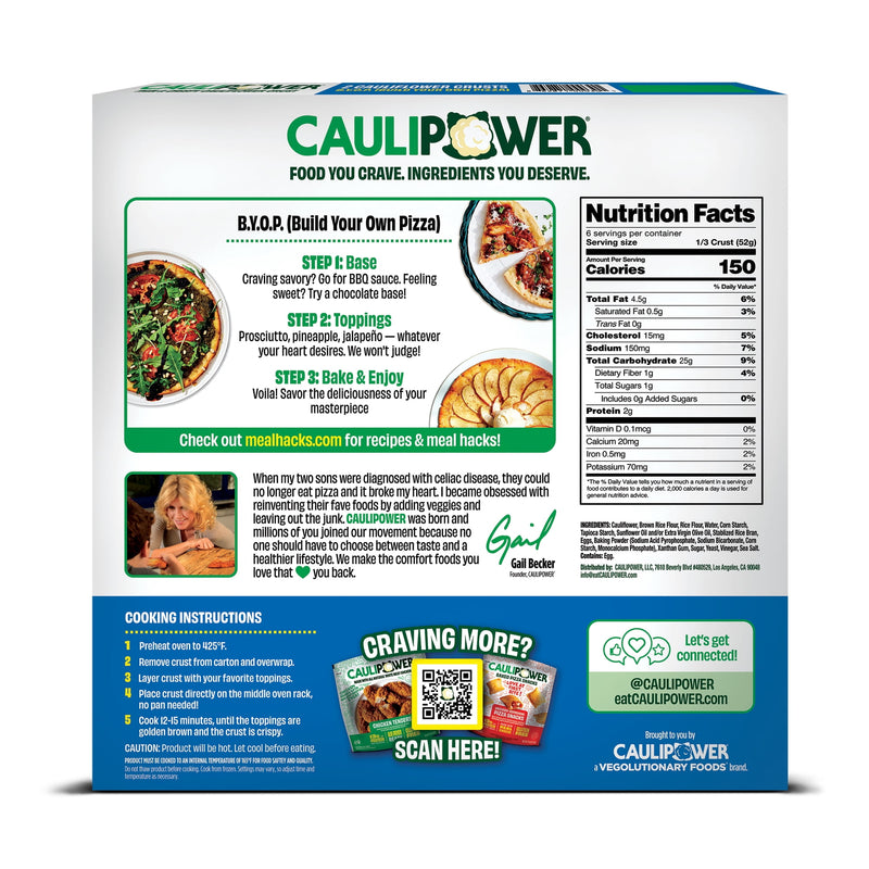 Caulipower All About The Base Frozen Cauliflower Pizza Crusts 11 oz — photo 4