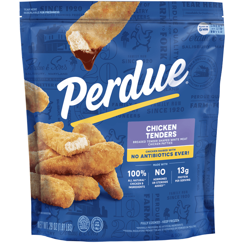 Perdue, No Antibiotics Ever, Frozen Breaded Chicken Breast Tenders, 29 oz. — photo 3