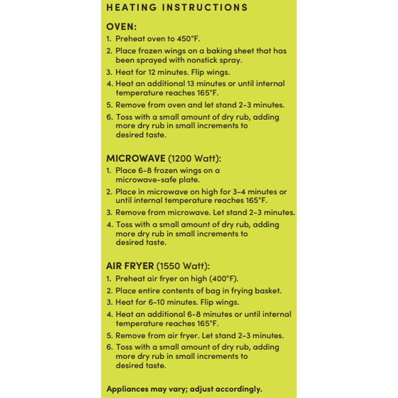 bettergoods Chicken Wings with Salsa Verde Dry Rub, 22 oz (Frozen) — photo 3