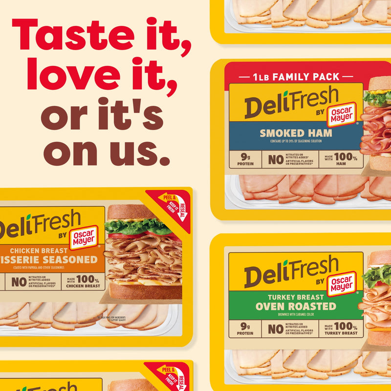 Oscar Mayer Deli Fresh Sliced Deli Meat, for Sandwiches and Easy Lunches, Smoked Ham, No Artificial Preservatives, No Added Nitrates or Nitrites, 16 oz — photo 4