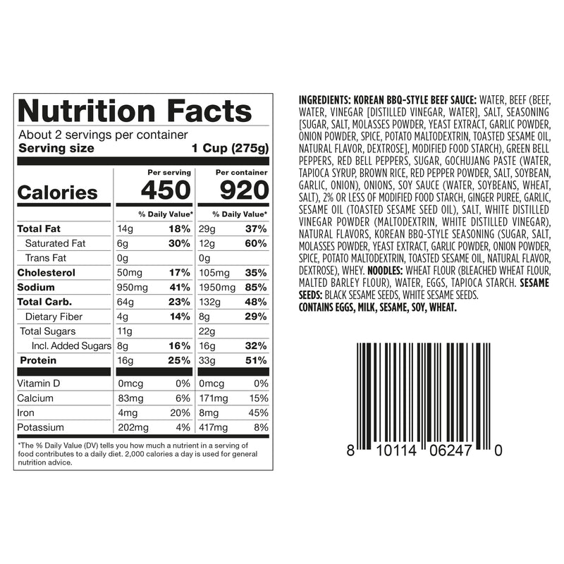 Take Home Tonight Korean BBQ Style Beef and Noodles Meal, 20oz, Refrigerated — photo 4